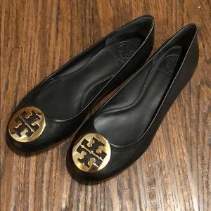Black Tory Burch Flats - 7.5